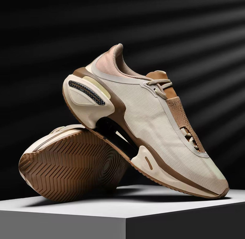 cream Breathable Fashion Sneakers (Unisex)