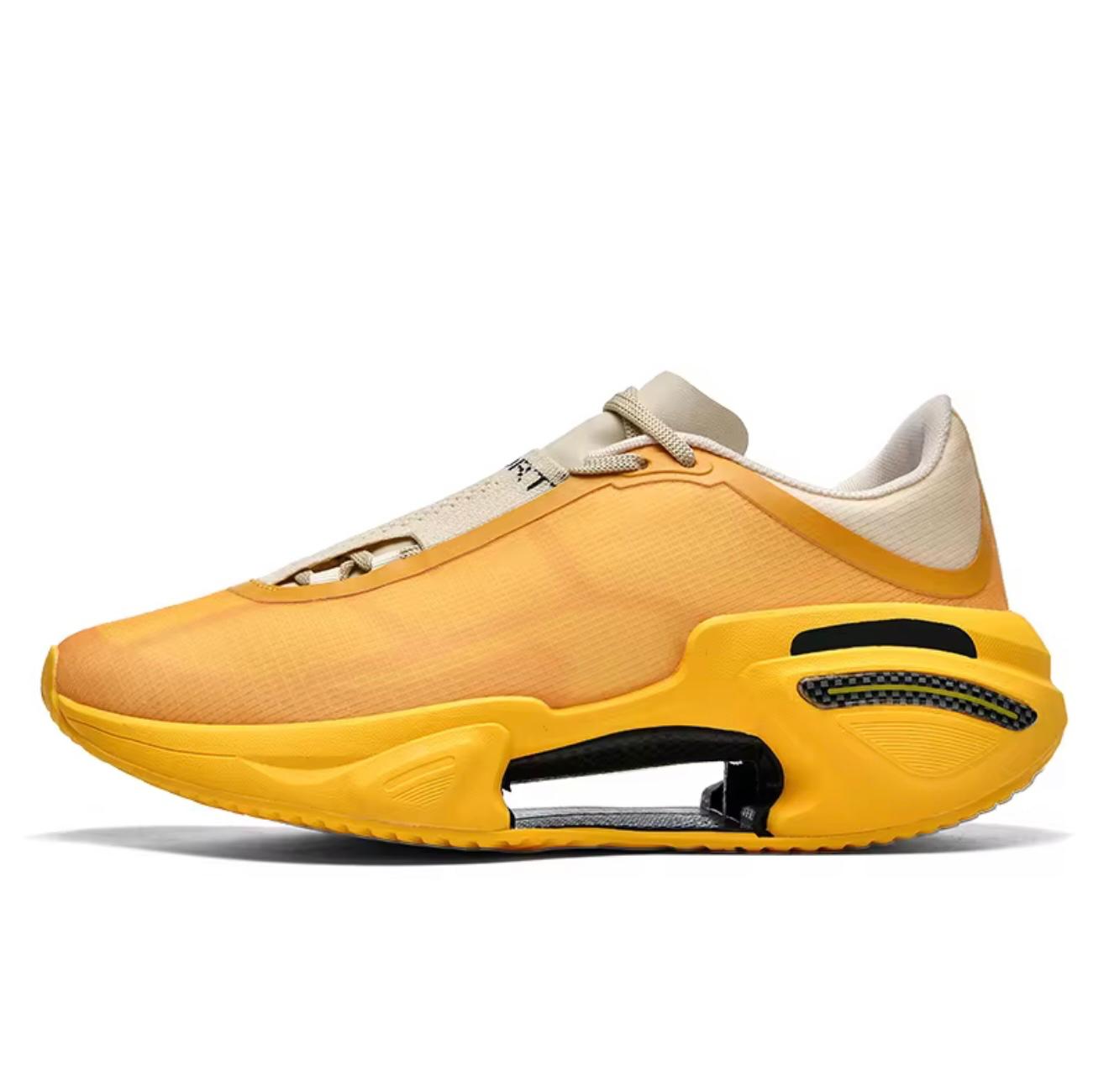 yellow Breathable Fashion Sneakers (Unisex)